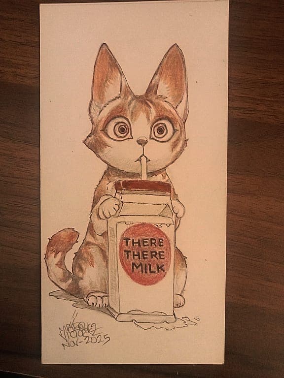Gatito y su Leche